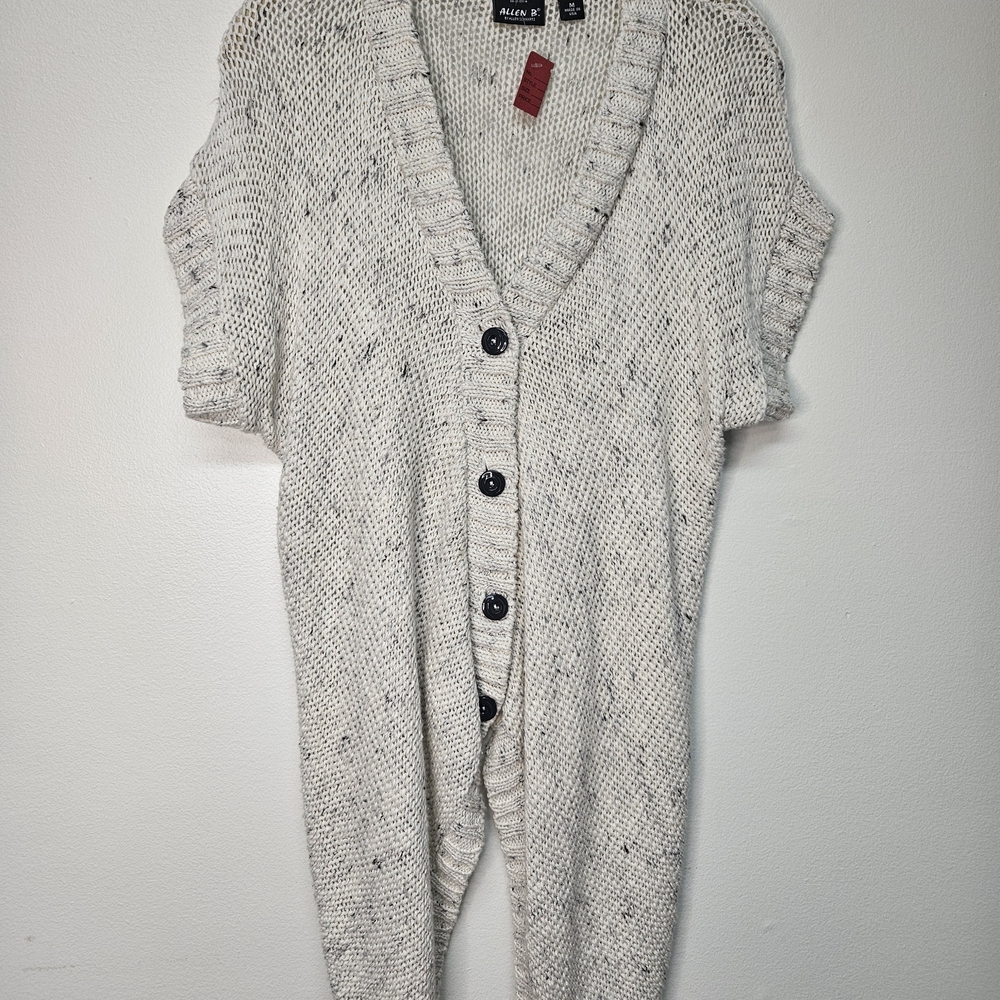 Allen B. By Allen Schwartz Speckled Cream Cardigan